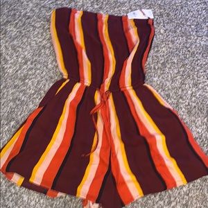 Hollister Striped Romper